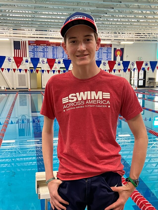Garrett Rymer, 16, was diagnosed with a rare spinal cord cancer in 2021. In the midst of his battle, he's now an ambassador for Swim Across America, a nonprofit that uses swimming to raise money for cancer research.